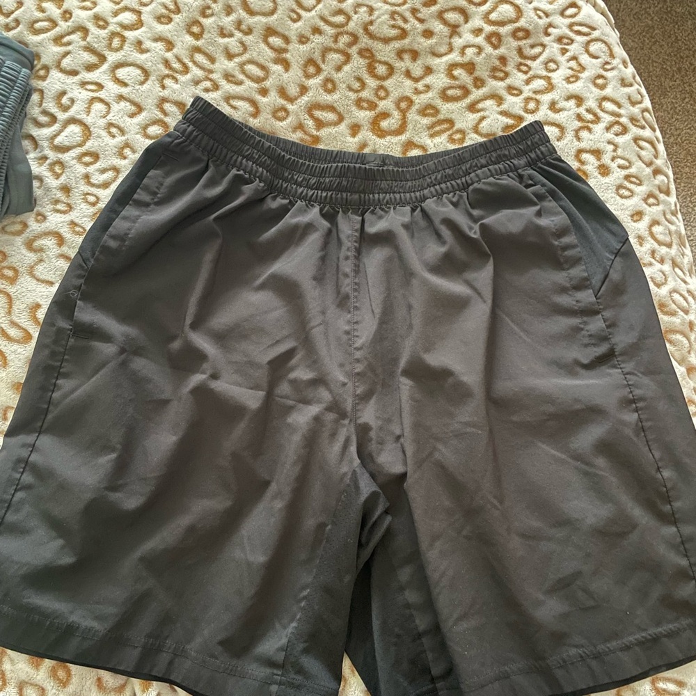 adidas Men's Black Athletic Shorts with Elastic Waist